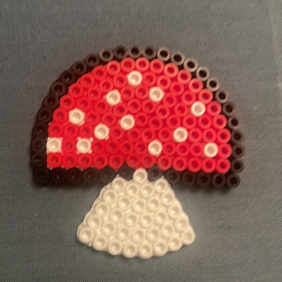 Perler bead mushroom - Picture 1 of 3